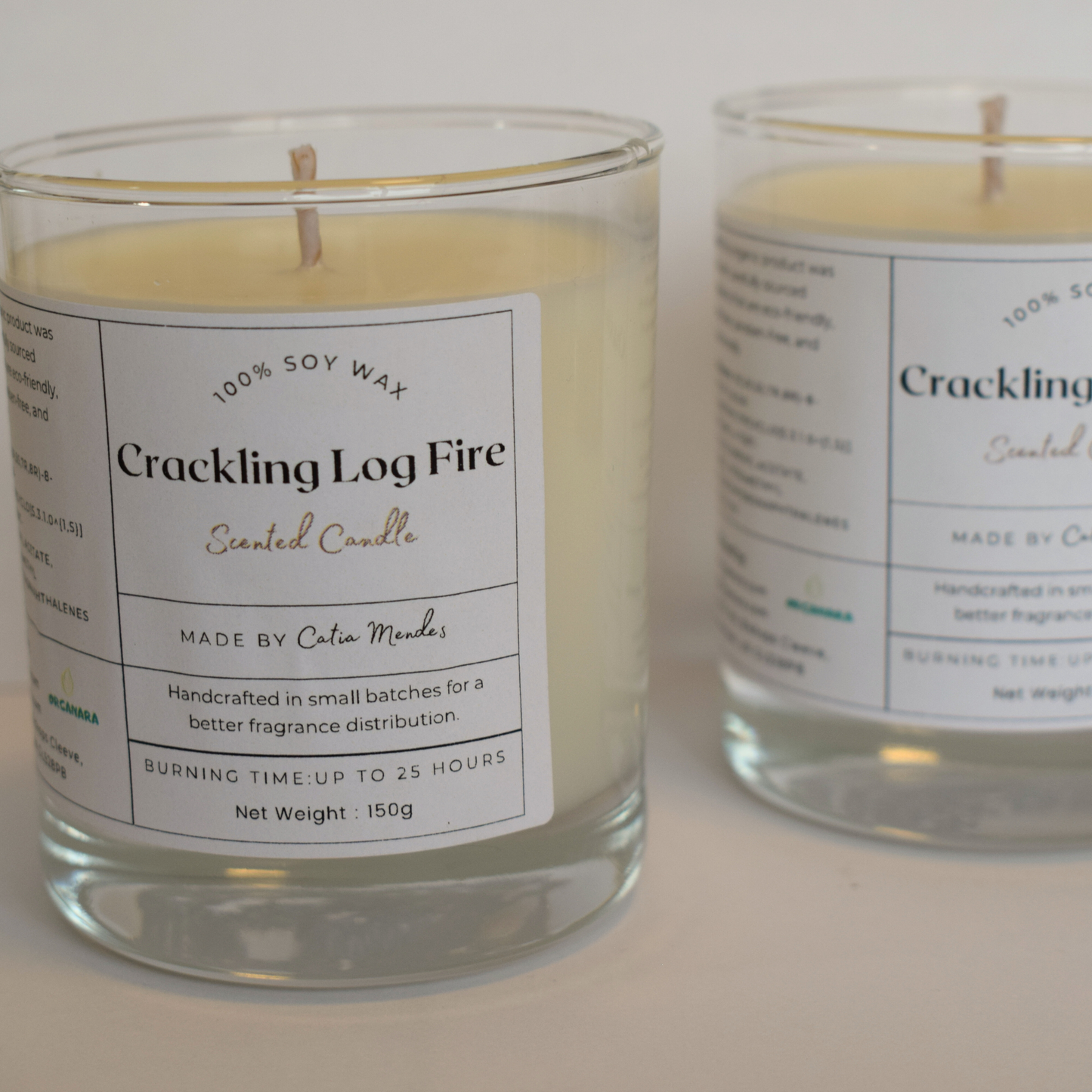 Crackling Log Fire 150ml Soy Wax Candle