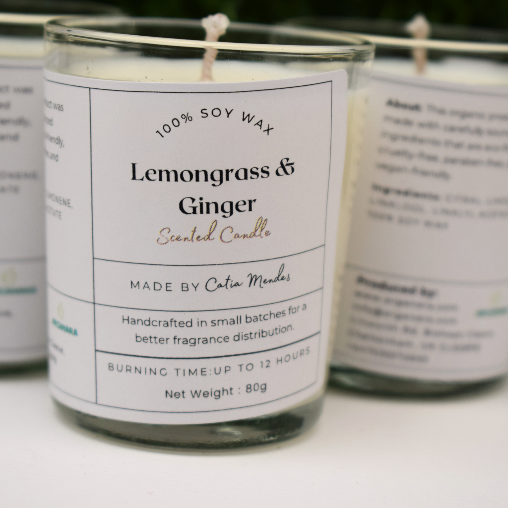 Lemongrass And Ginger 80ml Soy Wax Candle