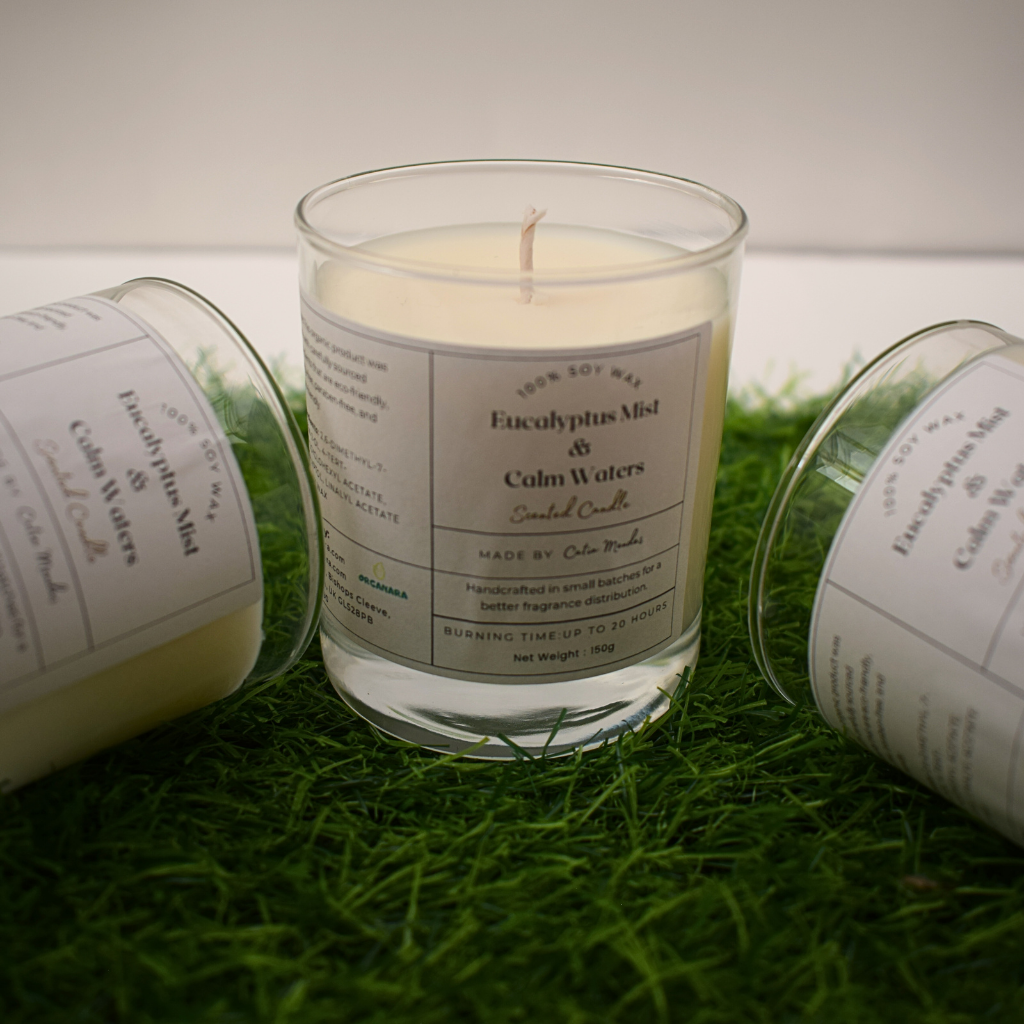 Eucalyptus Mist And Calm Waters 150ml Soy Wax Candle