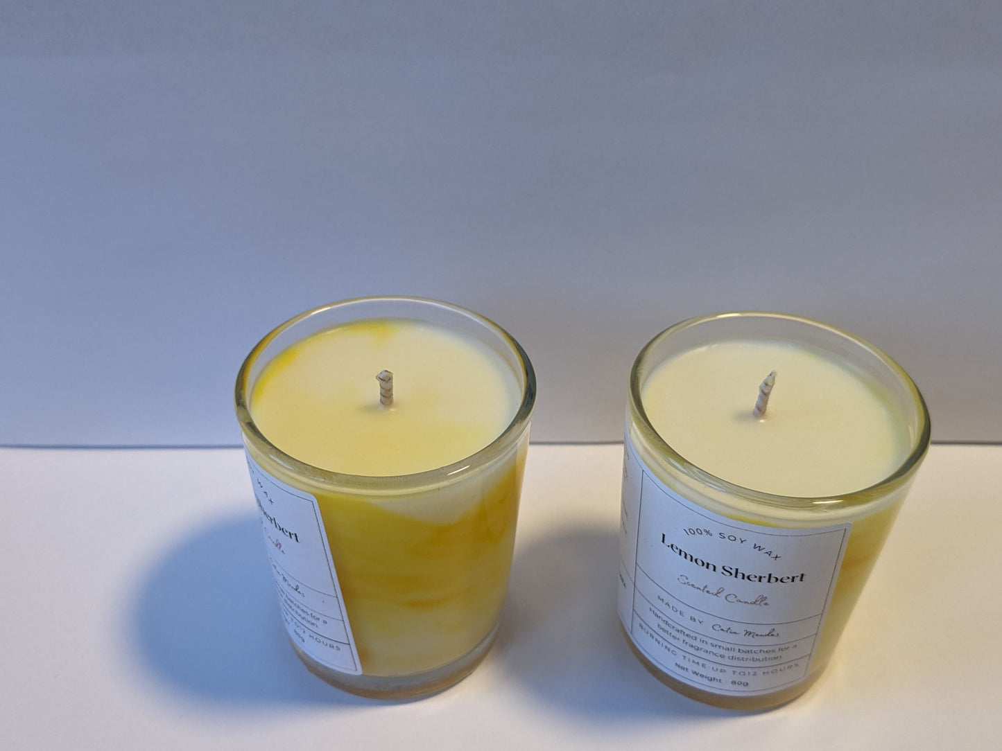 Sherbert Lemon 80ml Soy Wax Candle