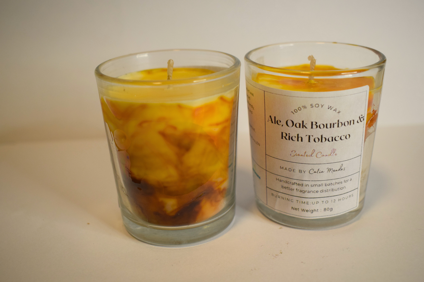 Ale Oak Bourbon & Rich Tobacco Soy Wax Candle 80ml