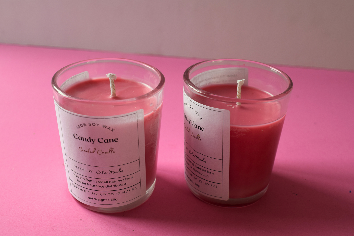 Candy Cane Soy Wax Candle 80ml