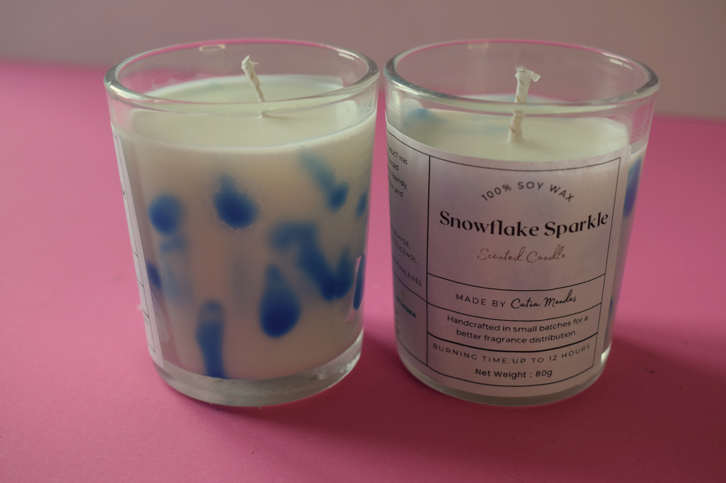 Snowflake Sparkle Soy Wax Candle 80ml